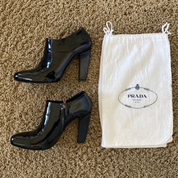 Vintage Prada Short Boot Heels - Picture 2 of 4